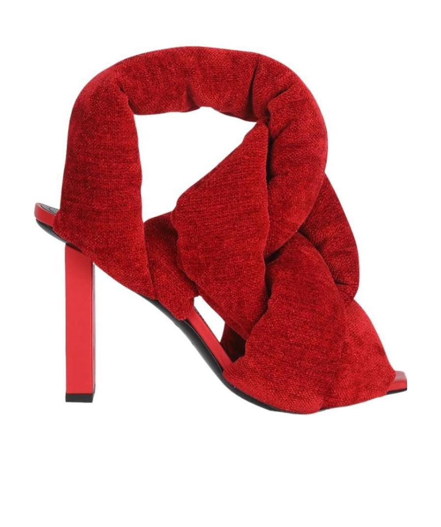 BALMAIN LOGO HIGH-HEELED SANDALS