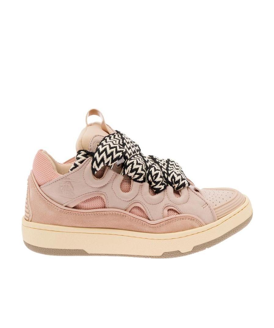 Lanvin Tie Casual Sports Shoes In Nude