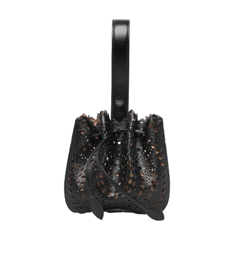ALAÏA MINI PERFORATED HANDBAG