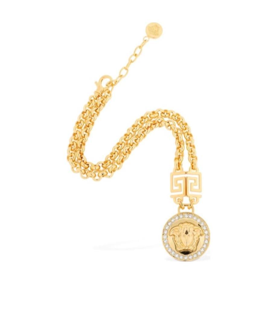 Versace Medusa Pattern Pendant Necklace