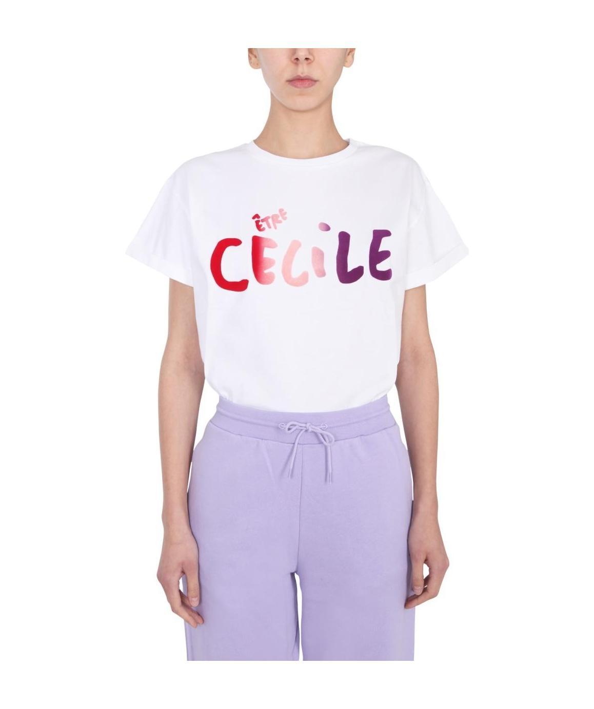 Etre Cecile Être Cécile Logo Print Drawstring Hoodie In White