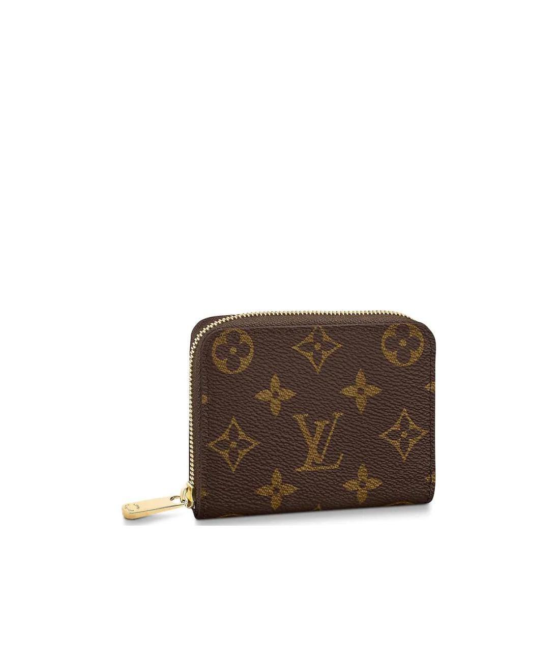 Pre-owned Louis Vuitton Zippy Zipper Change Wallet In Brown