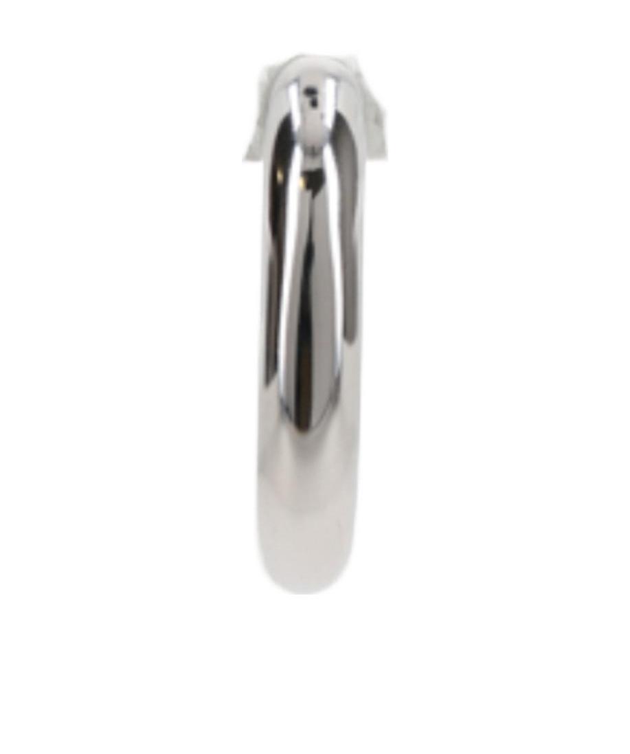 Rabanne Xl Link Hoop Earrings In Gray
