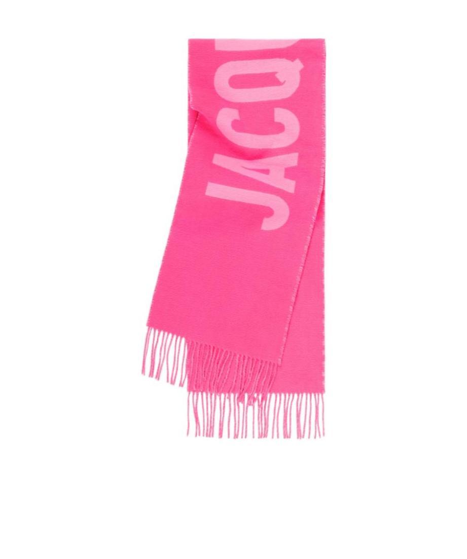Jacquemus Fuchsia Sciarpa Logo Scarf In Red