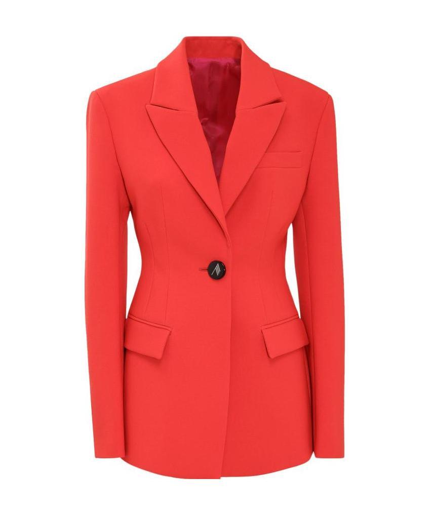 Attico Single-breasted Blazer In Red