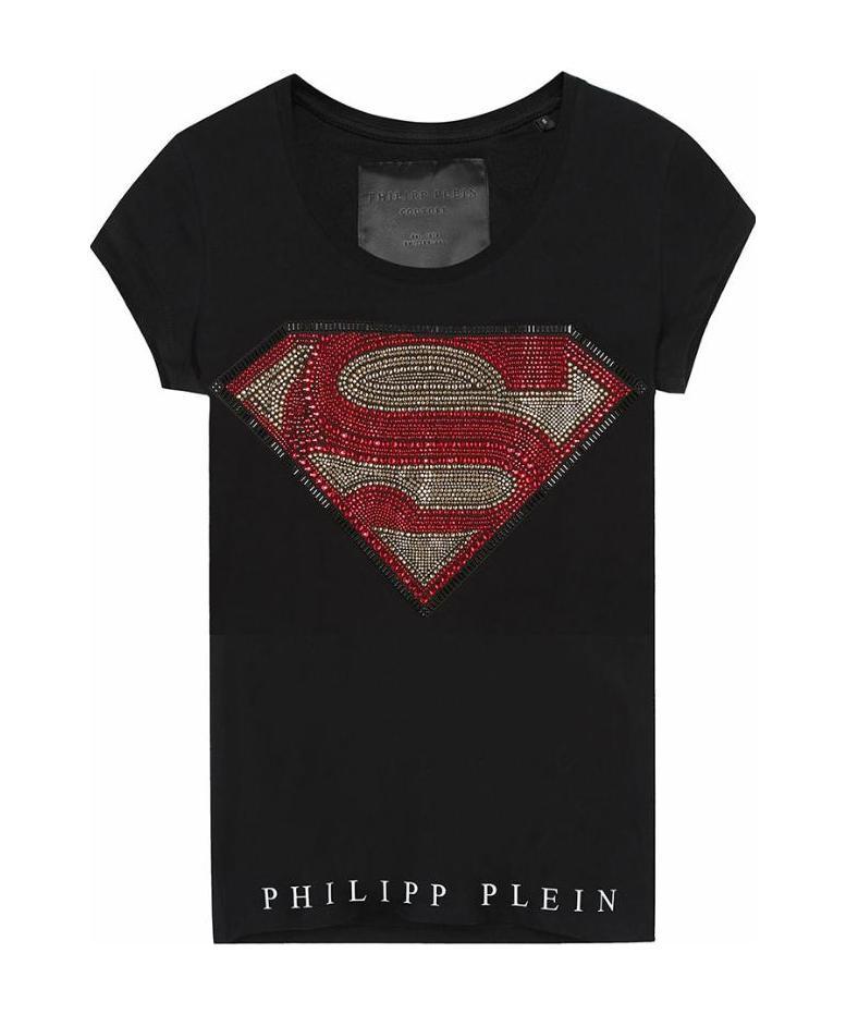 Philipp Plein Logo Detail T-shirt In Black