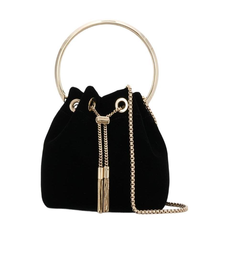Jimmy Choo Bon Bon Bracelet Bag In Black