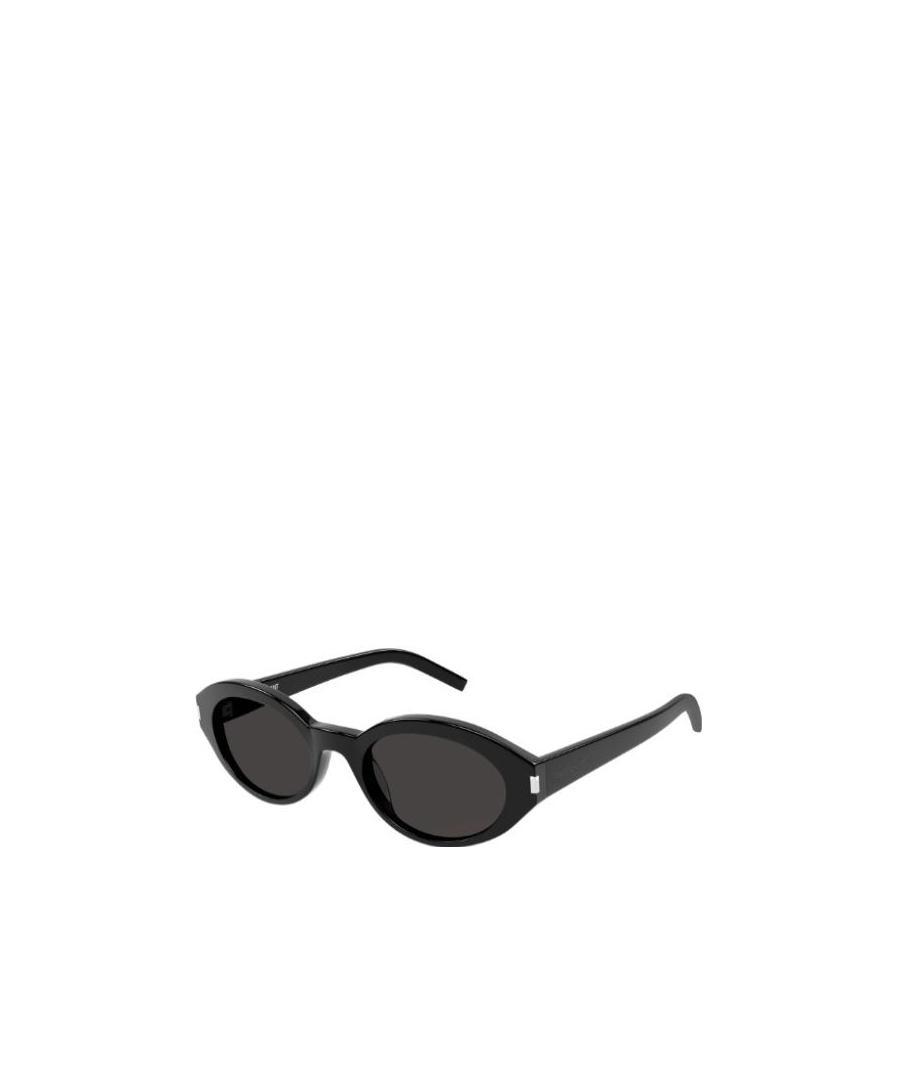 Saint Laurent Oval-frame Sunglasses In Black