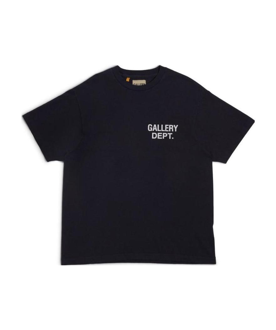 Gallery Dept. Black Logo Printed T-shirt In Black
