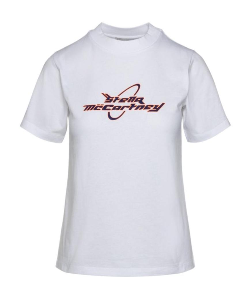 Stella Mccartney T-shirt With Logo Print In White