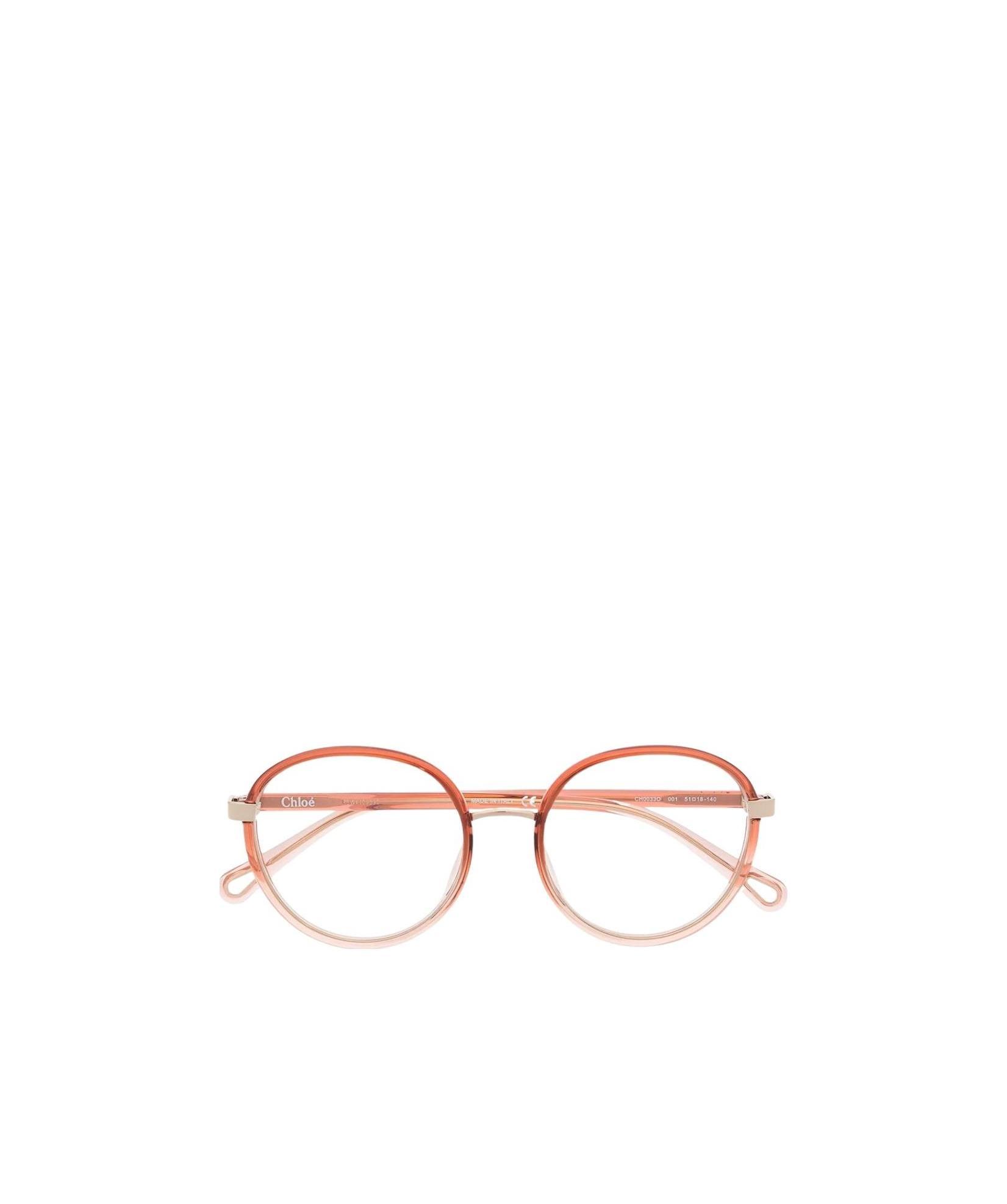 Chloé Round-framed Ombré Glasses In Pink