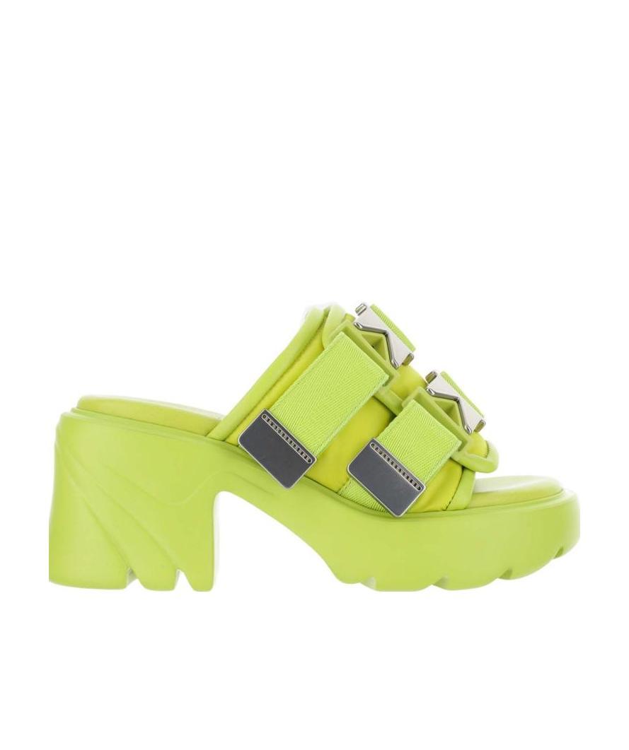 Bottega Veneta Flash Platform Sandals In Green