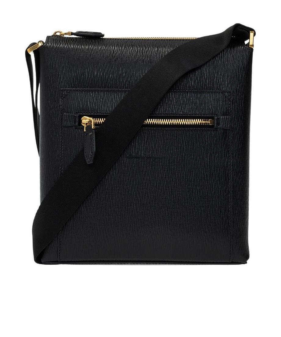 FERRAGAMO TEXTURED-FINISH SHOULDER BAG