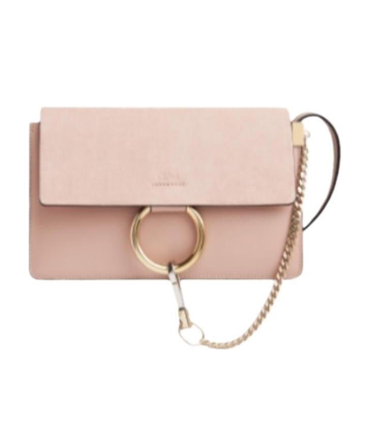 Chloé Faye O-ring Shoulder Bag In Brown