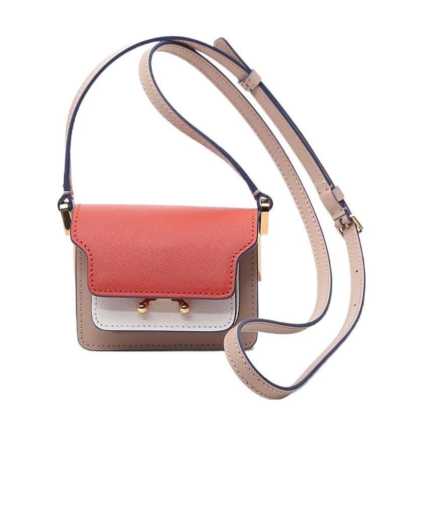 Marni Mini Trunk Shoulder Bag In Multicolor
