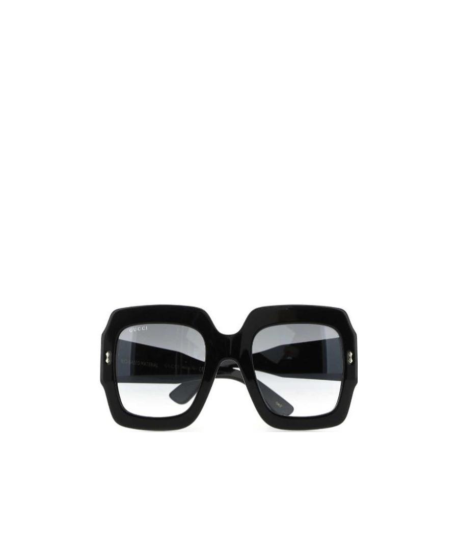 Gucci Bold Square Frame Acetate Sunglasses In Black