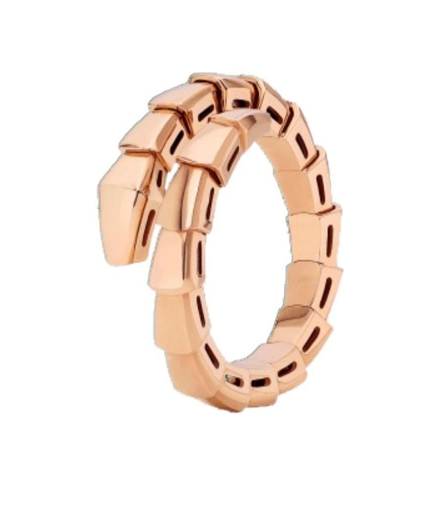 Bvlgari Snake-scale Ring In Yellow