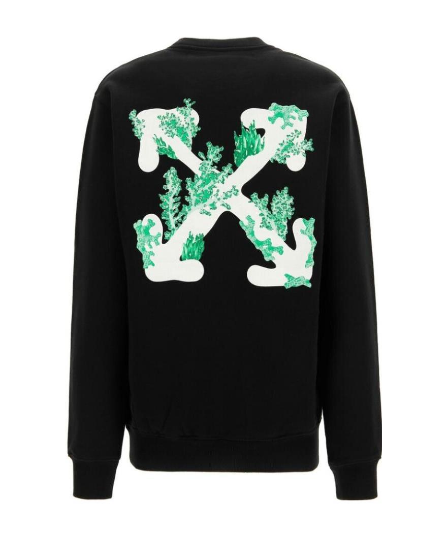 Off-white Arrows Print Logo Sweatshirt In Black