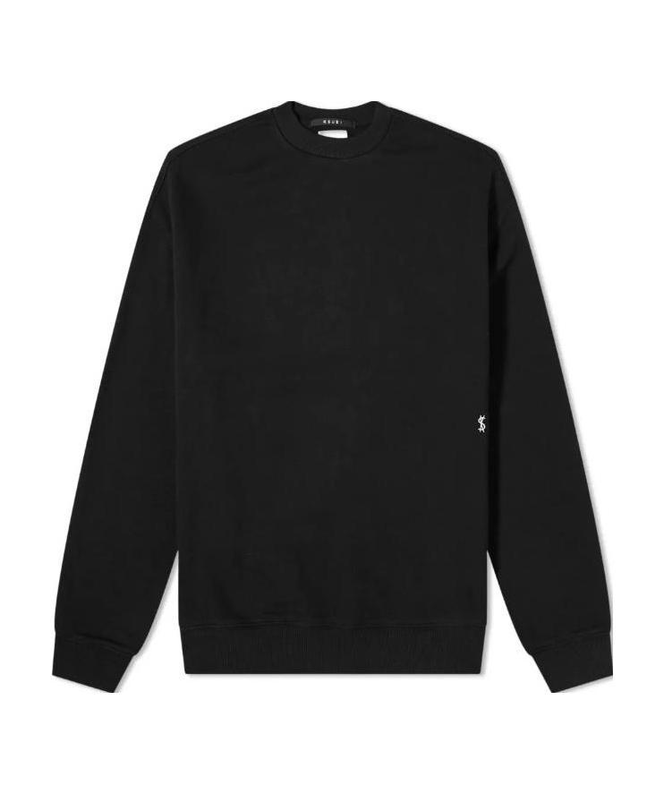 Shop Ksubi 4 X 4 Biggie Round Neck Hoodie In Black