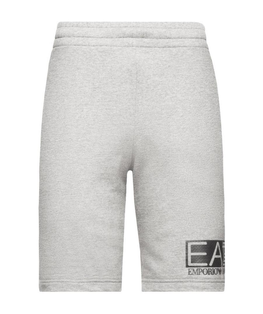 Ea7 Logo Shorts In Gray