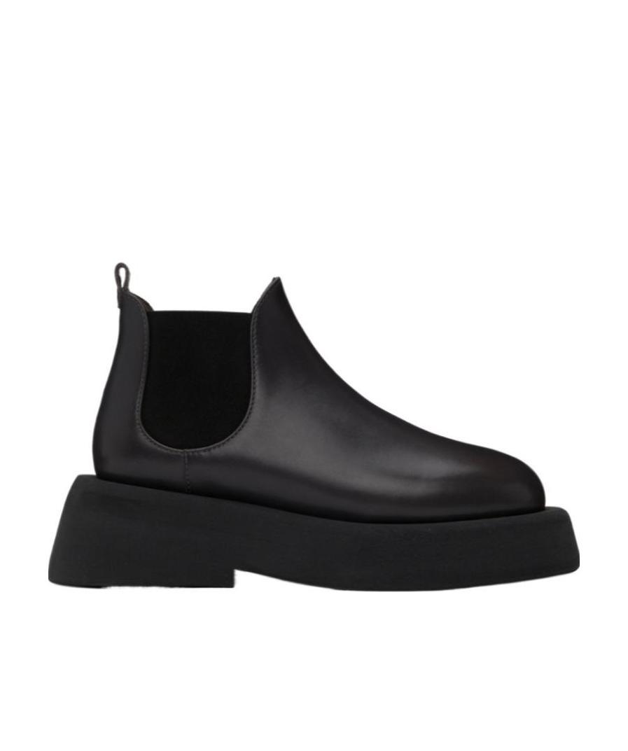 Shop Marsèll Logo Round-toed Boots In Black
