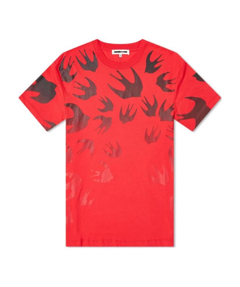 Mcq By Alexander Mcqueen Feiyan Printed Loose T-shirt In Red