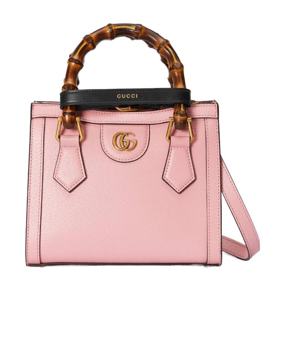 Gucci Logo-plaque Tote Bag In Pink