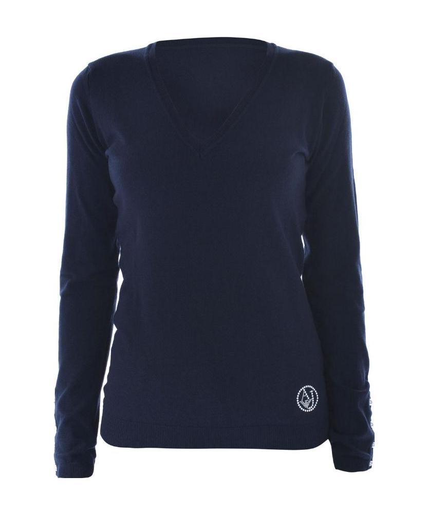 Armani Jeans V-neck Sweater In Black