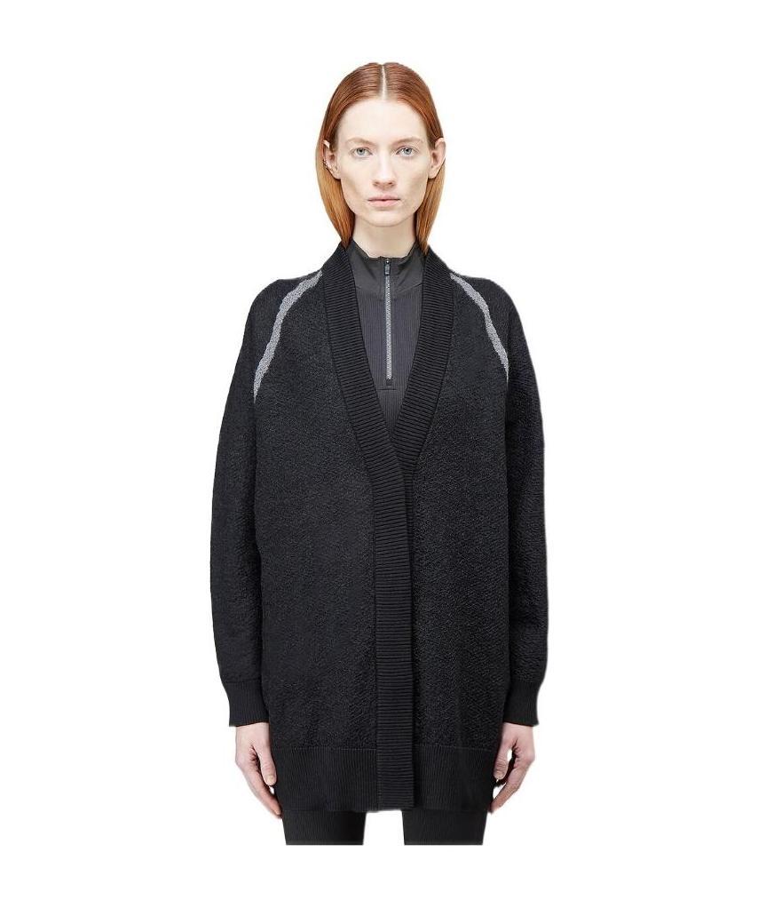 Y-3 Single-breasted Button-fastening Cardigan In Black