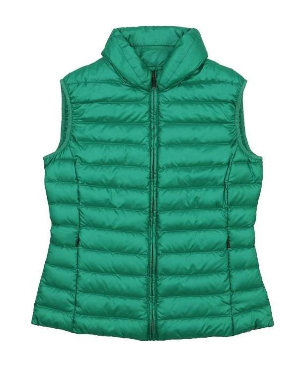 Shop Weekend Max Mara Logo Vest Down Jacket In Green