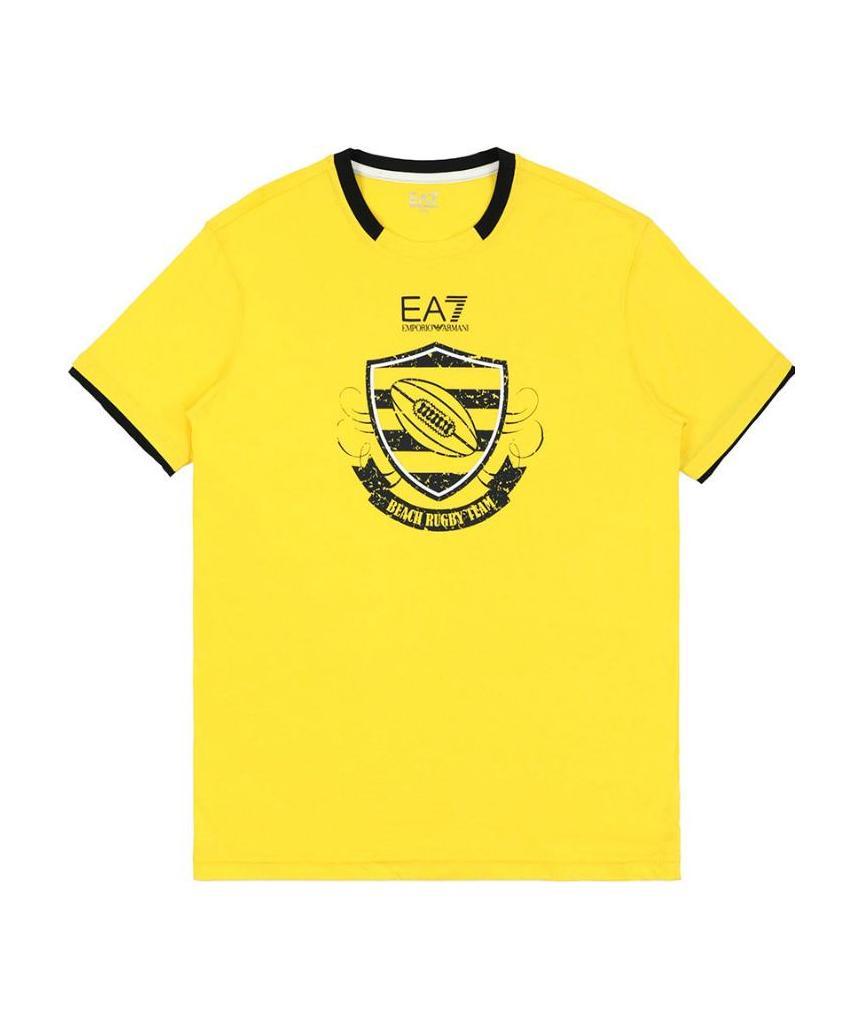 EA7 LOGO ROUND-NECKED T-SHIRT
