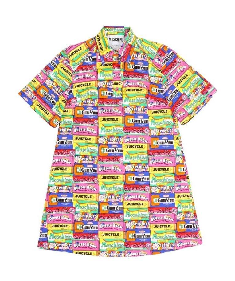 Moschino Printed Dress In Multicolor