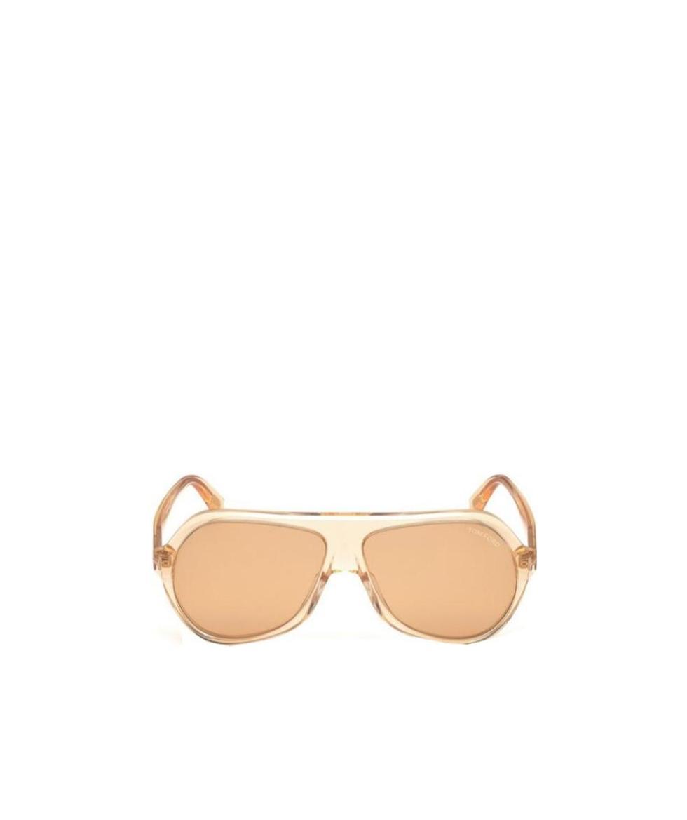 Tom Ford Colored Lens Round Sunglasses [tinted Lens Round Sunglasses] In Nude