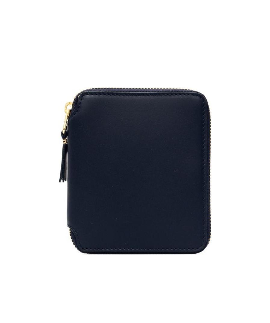 Shop Comme Des Garçons Play Foil-print Zip-around Wallet In Black
