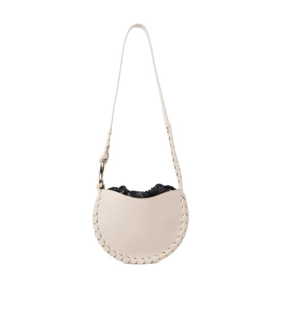 Chloé Chloe Powder Pink Leather Small Mate Crossbody Bag In Nude