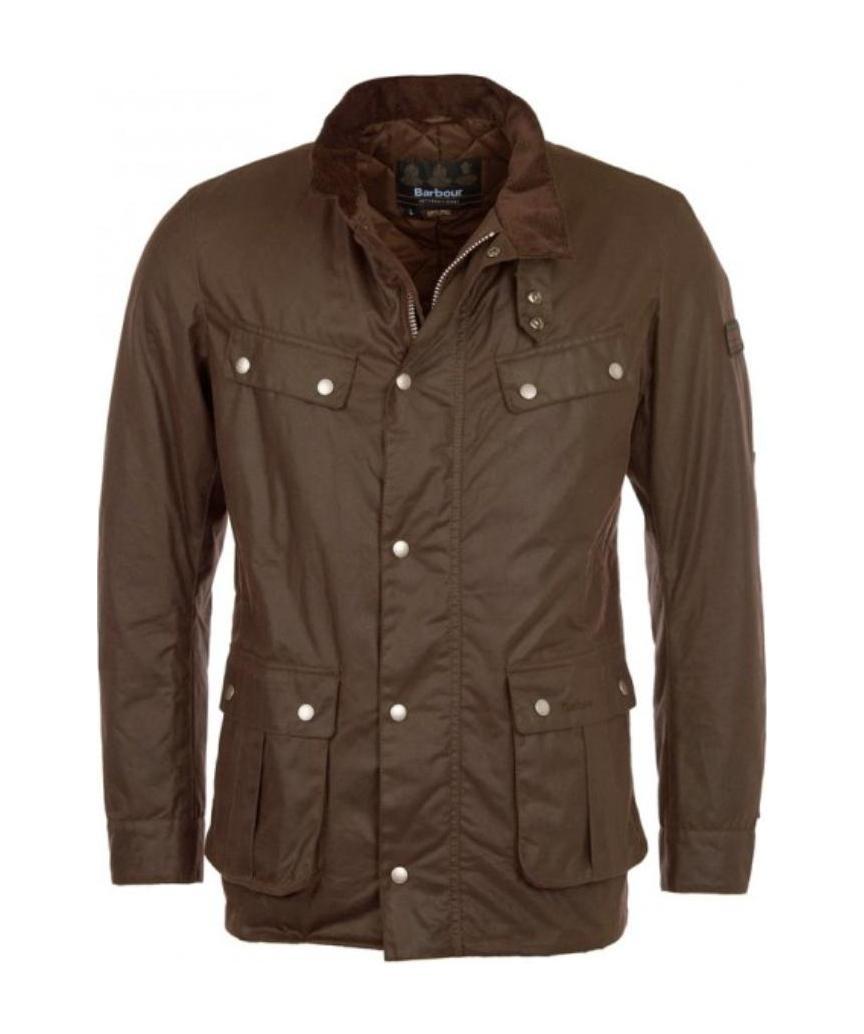 Barbour Right-collar Casual Jacket In Brown