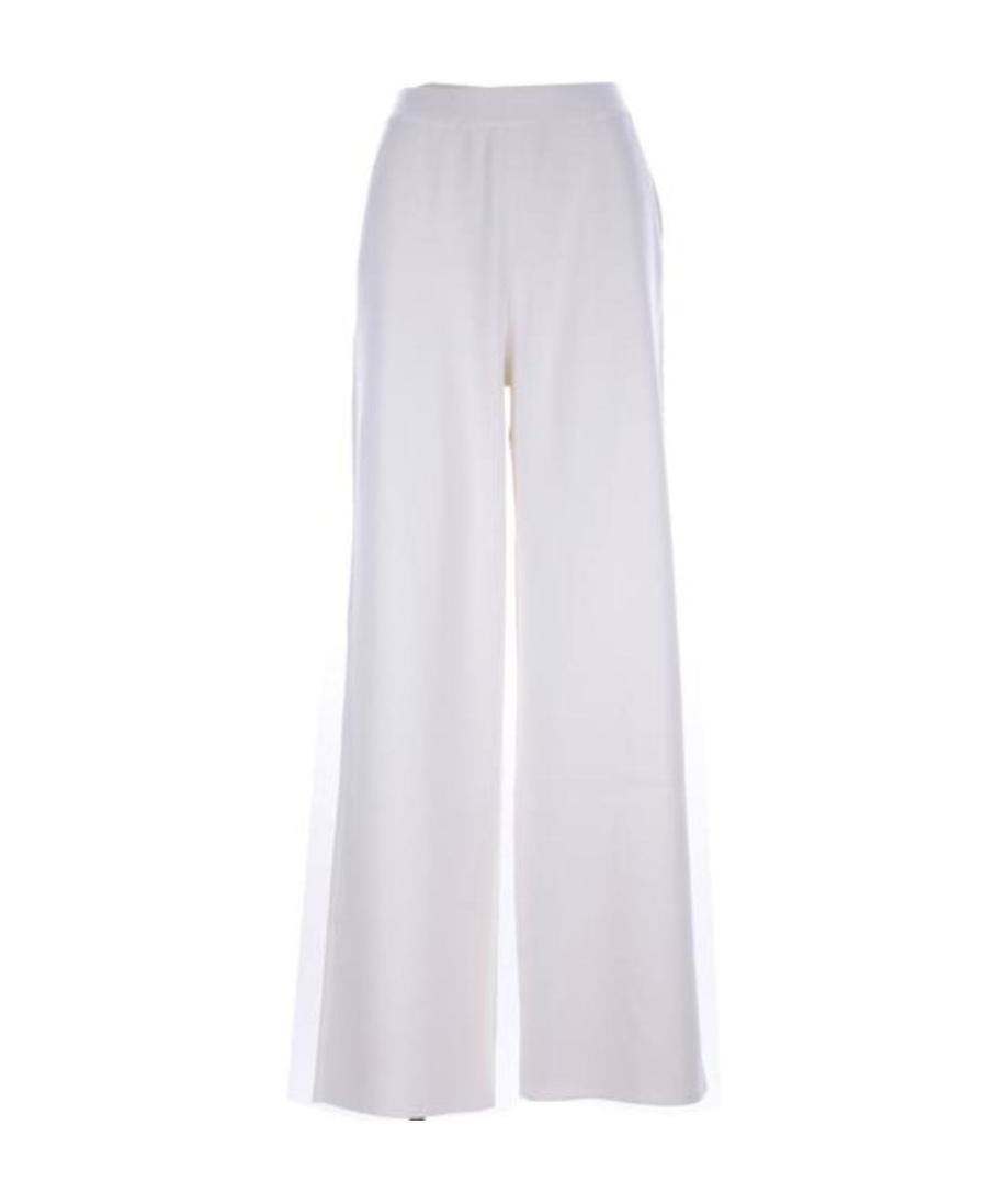 Loro Piana Logo Straight Casual Pants In White