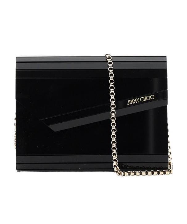 Shop Jimmy Choo Candy Clutch In Black