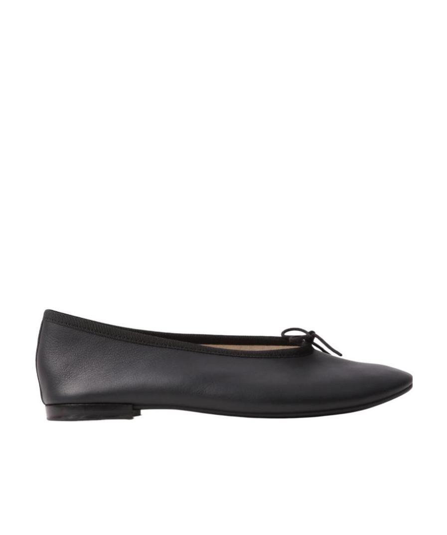 Repetto Lilouh Leather Ballerina Shoes In Black