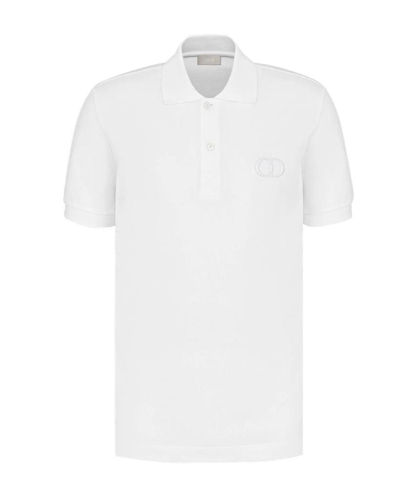 Dior Logo-fitting Polo Shirt In White