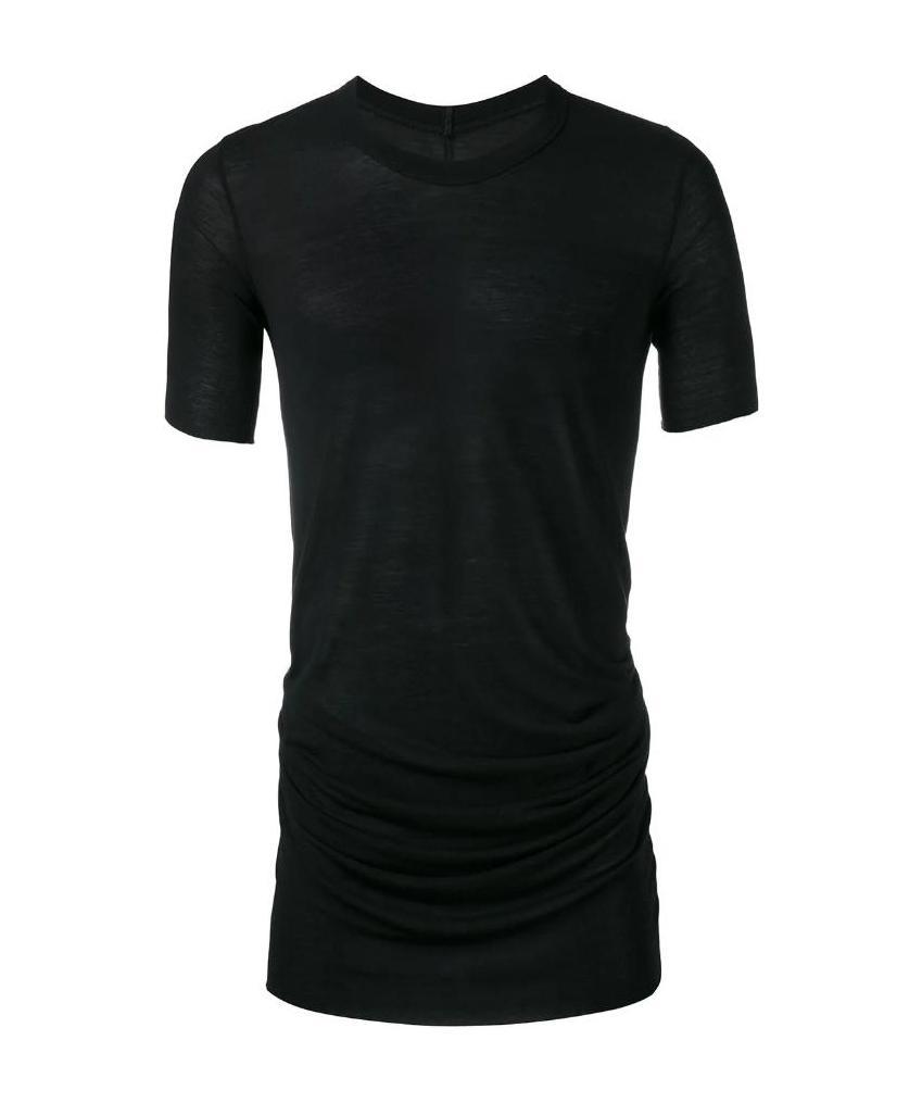 Rick Owens Long T-shirt In Black