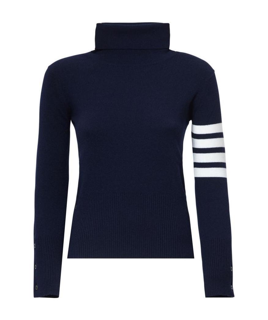 Thom Browne Striped Turtleneck Sweater