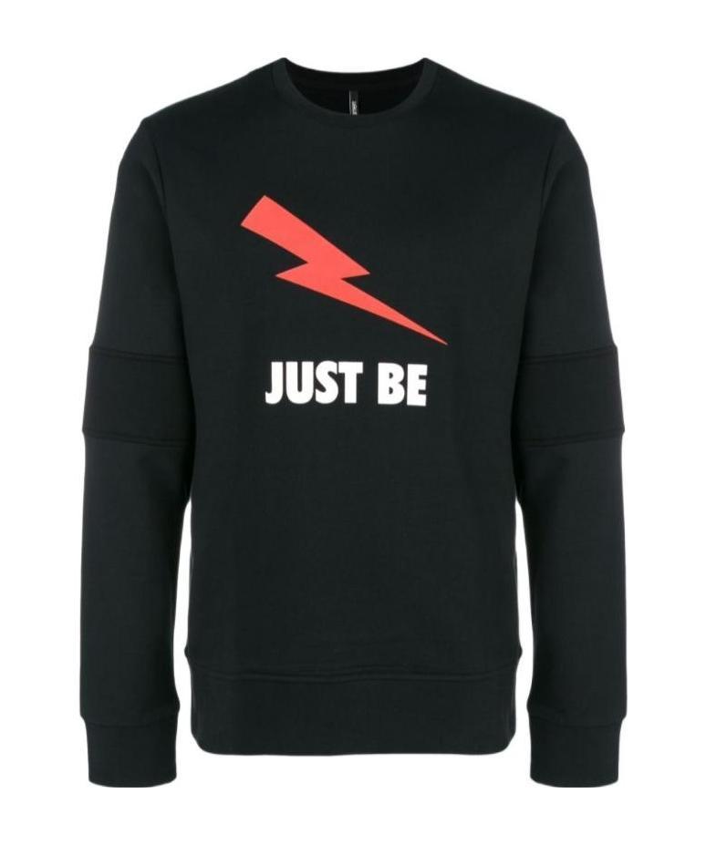 Neil Barrett Printed Sweatshirt In Black