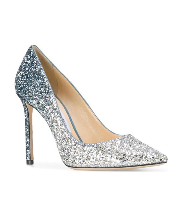 Jimmy Choo Romy Spring Onion Effect High Heels In Multicolor