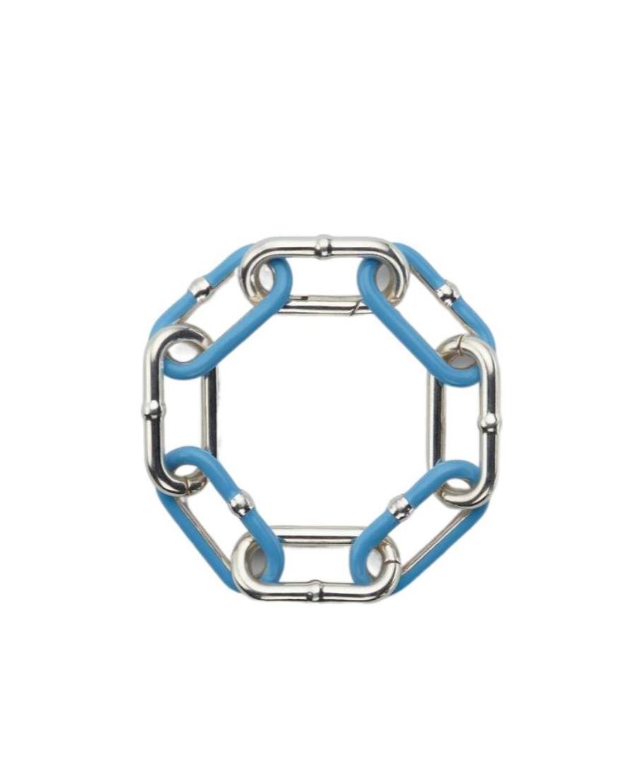 Bottega Veneta Chains Sterling-silver Bracelet In Blue