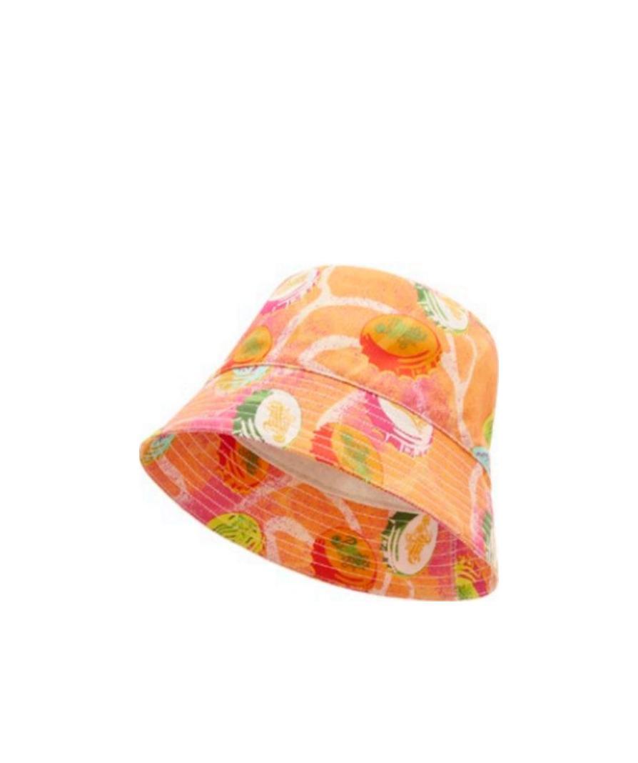 Loewe Caps Bucket Hat In Canvas And Calfskin