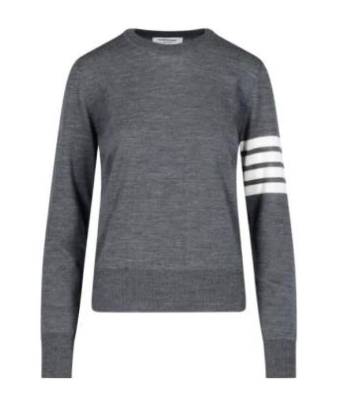 Thom Browne Crewneck Sweatshirt In Gray
