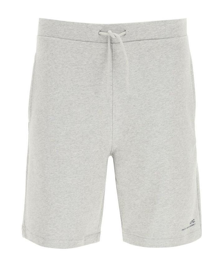 Apc Logo-print Track Shorts In White