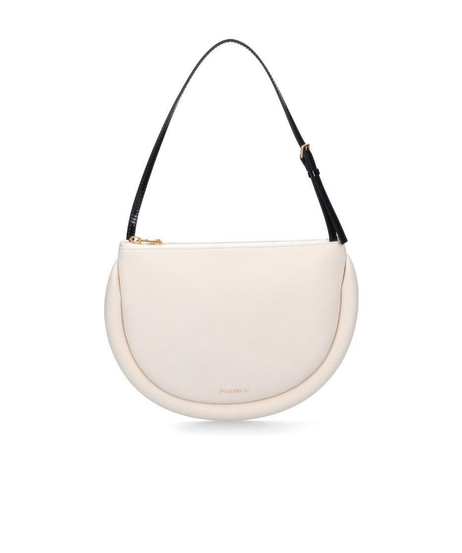 Jw Anderson The Bumper Moon Shoulder Bag In White