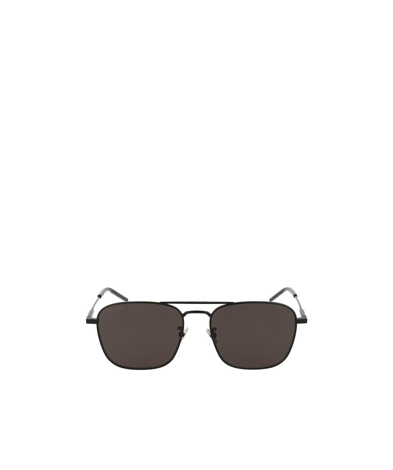 Saint Laurent Sl309 Aviator-style Sunglasses In Gray